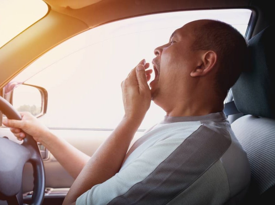 Image of tired driver